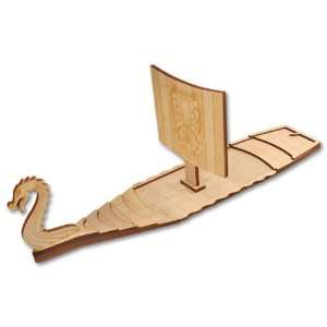  Wooden Viking Longship for Miniatures Toys & Games