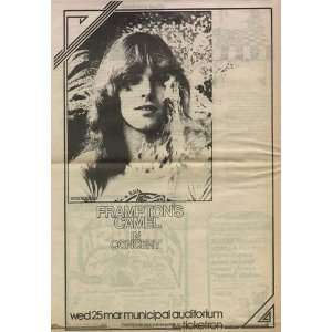 Peter Frampton Camel Atlanta 1974 Concert Ad Poster 