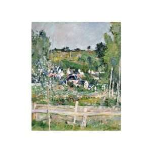  View Of Auvers Sur Oise; The Fence by Paul Cezanne. size 
