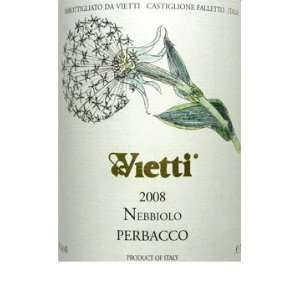  2008 Vietti Nebbiolo Perbacco 750ml Grocery & Gourmet 