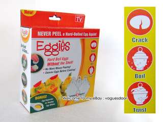 Eggies Hard Boil Egg Cooker system as Seen On TV New In Box  