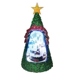    Forever Gifts Animated Village Scene Christmas Tree