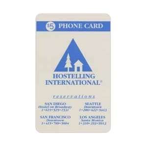   Phone Card $5. Hostelling International (West S.Diego, Seattle, LA