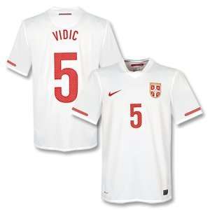 10 11 Serbia Away Jersey + Vidic 5 