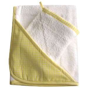  Tadpoles Towel With Hood, 35x35in, Yellow, 1 ea Baby