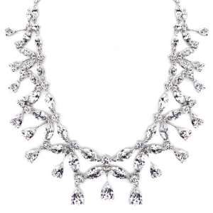  Anjalis Marquise And Pear Cut Fancy CZ Fashion Necklace 