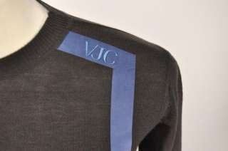 Authentic $335 Versace VJC Wool Crewneck Pullover Sweater US L EU 52 