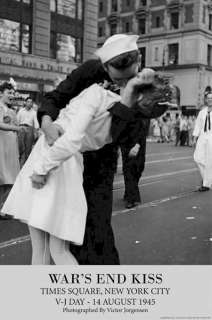 war s end kiss times square new york city vj day august 14 1945 poster