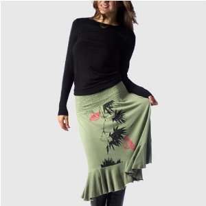   Rayon from Organic Bamboo Butterfly Drop Waist Skirt 