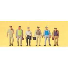   COMMUTERS   PREISER HO SCALE MODEL TRAIN FIGURES 14086 Toys & Games