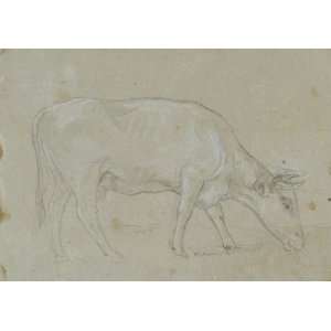   John Frederick Lewis   24 x 16 inches   A cow grazi