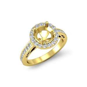  1.30 Ct Anniversary Diamond Engagement Ring Round Setting 