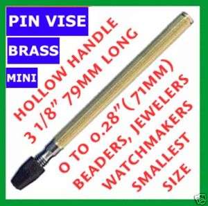 MINI HOLLOW BRASS HANDLE PIN VISE BEAD WIRE JEWELRY  