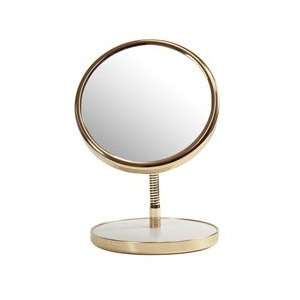  Irving Rice 7 1/2 inch Brass Swan Neck Mirror (5X) Beauty
