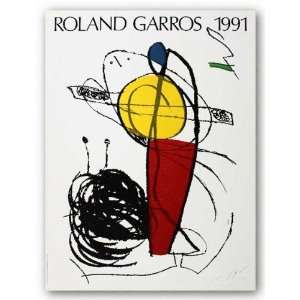  Roland Garros 1991 French Open Tennis by Joan Miro 29.5 