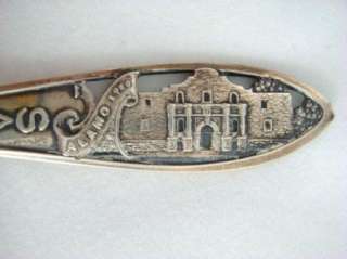 Antique Sterling 925 Spoon San Antonio Texas The Alamo  