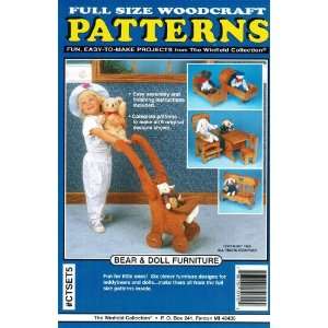  Bear & Doll Toy Furniture Woodworking Patterns Arts 