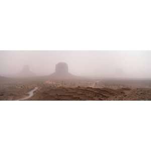 The Mittens, Monument Valley, Sandstorm Along the Utah Arizona Border 