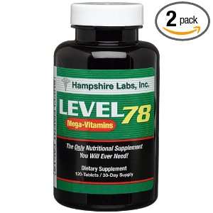 Hampshire Labs Level78 Mega vitamins (Pack of 2) Health 