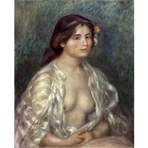  Gabrielle in an Open Blouse by Pierre auguste Renoir . Art 