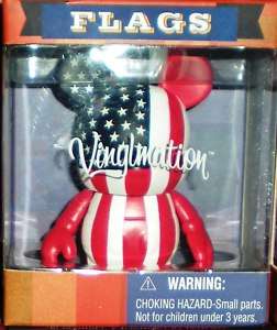 Disney Vinylmation 3 Flag USA US America American  