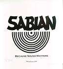 XXL Sabian Because Sound Matters Bumper Sticker / Decal