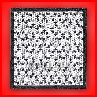 Vintage Quilt Pattern ~ Tumbling Blocks  