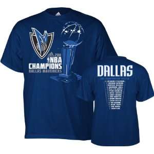   Mavericks 2011 NBA Finals Champions Roster T Shirt