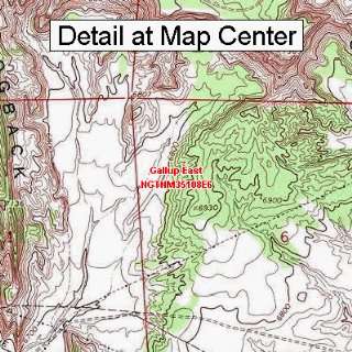  USGS Topographic Quadrangle Map   Gallup East, New Mexico 