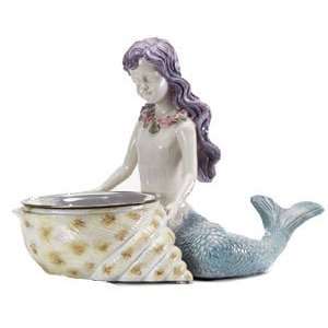    Mermaid Pet Food Bowl  Color PASTEL OCEAN BLUE