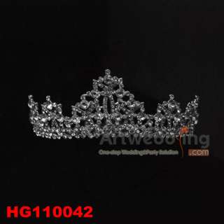   Pageant Sparkling Tiaras Rhinestone/Crystal/Aleck Beads/Pearl 4 Kinds