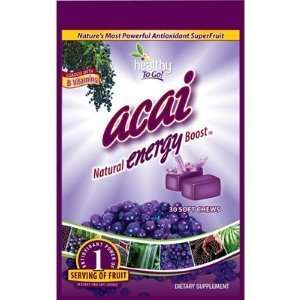  To Go Brands   Acai Natural Energy Boost Chews 30 Chews 