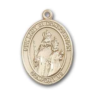  12K Gold Filled Our Lady of Consolation Medal Jewelry