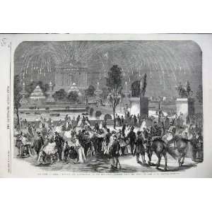  1859 Fireworks Illuminations Paris Trocadero Champ Pars 