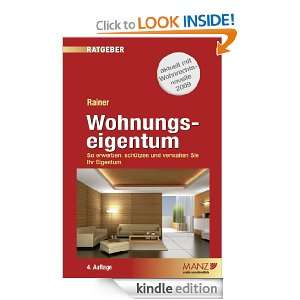 Wohnungseigentum (German Edition) Herbert Rainer  Kindle 