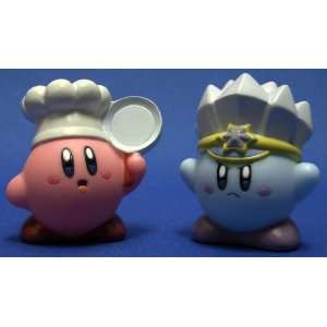  Kirby Figure ( Finger Puppet Type Pvc) Chef and ICE L Set 