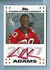 GAINES ADAMS 2007 TOPPS ROOKIE PREMIERE RC RED INK AUTO