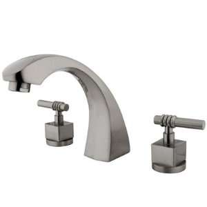  Roman Tub Filler with fortress Lever Handle Finish Satin 