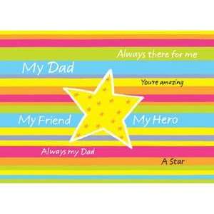   Fathers Day Greeting Card My Dad My Friend My Hero 