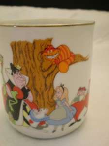 Disneyland Alice in Wonderland Mug Features Cheshire Cat Mad Hatter 