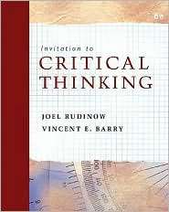   Thinking, (0495103713), Joel Rudinow, Textbooks   