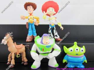 5pcs/set Toy Story Woody Buzz Alien 2.7 PVC Action Figure  