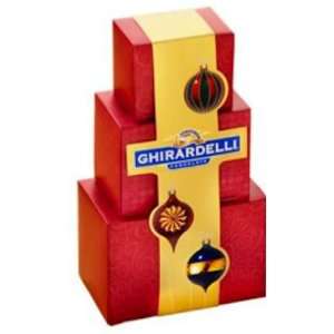 Ghirardelli Chocolate Three Stack Holiday Tower  Grocery 