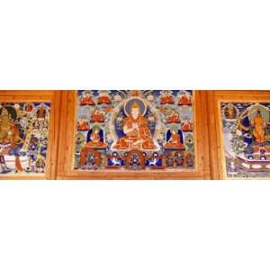 Close Up of Paintings in a Monastery, Longwu Monastery, Tongren County 