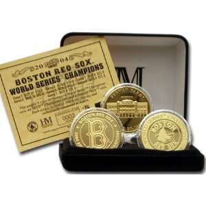  Boston Red Sox 2004 World Series Champions 24KT 3 Coin 