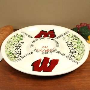    NCAA Wisconsin Badgers Ceramic Veggie Tray