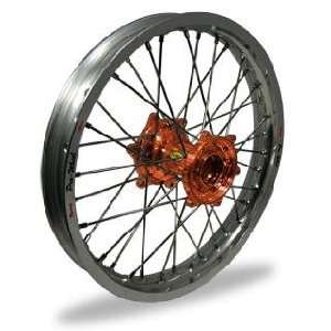  MX Front Wheel Set   21x1.60   Silver Rim/Orange Hub 23 31061 HUB/RIM