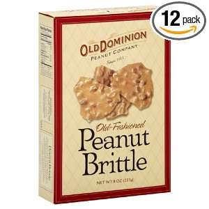 Old Dominion Old Fashioned Peanut Brittle, 8 Ounce (Pack of 12)