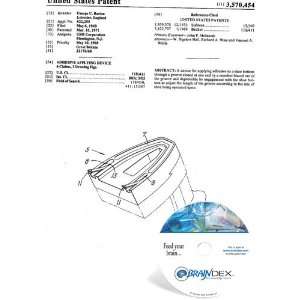    NEW Patent CD for ADHESIVE APPLYING DEVICE 