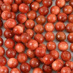  10mm Goldstone Faceted Round Beads Arts, Crafts & Sewing
